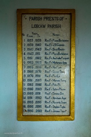 20191126__00041-18 Liste des prêtres de la paroisse de Loikaw, très italiens dans les premiers temps...